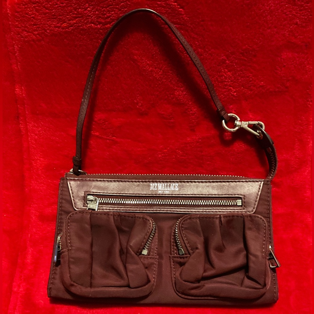 MZ Wallace Beautiful Burgundy Clutch Wristlet